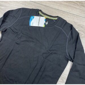 Smartwool Women's Merino Wool Base layer 250 Crew Pullover Black Size Large New